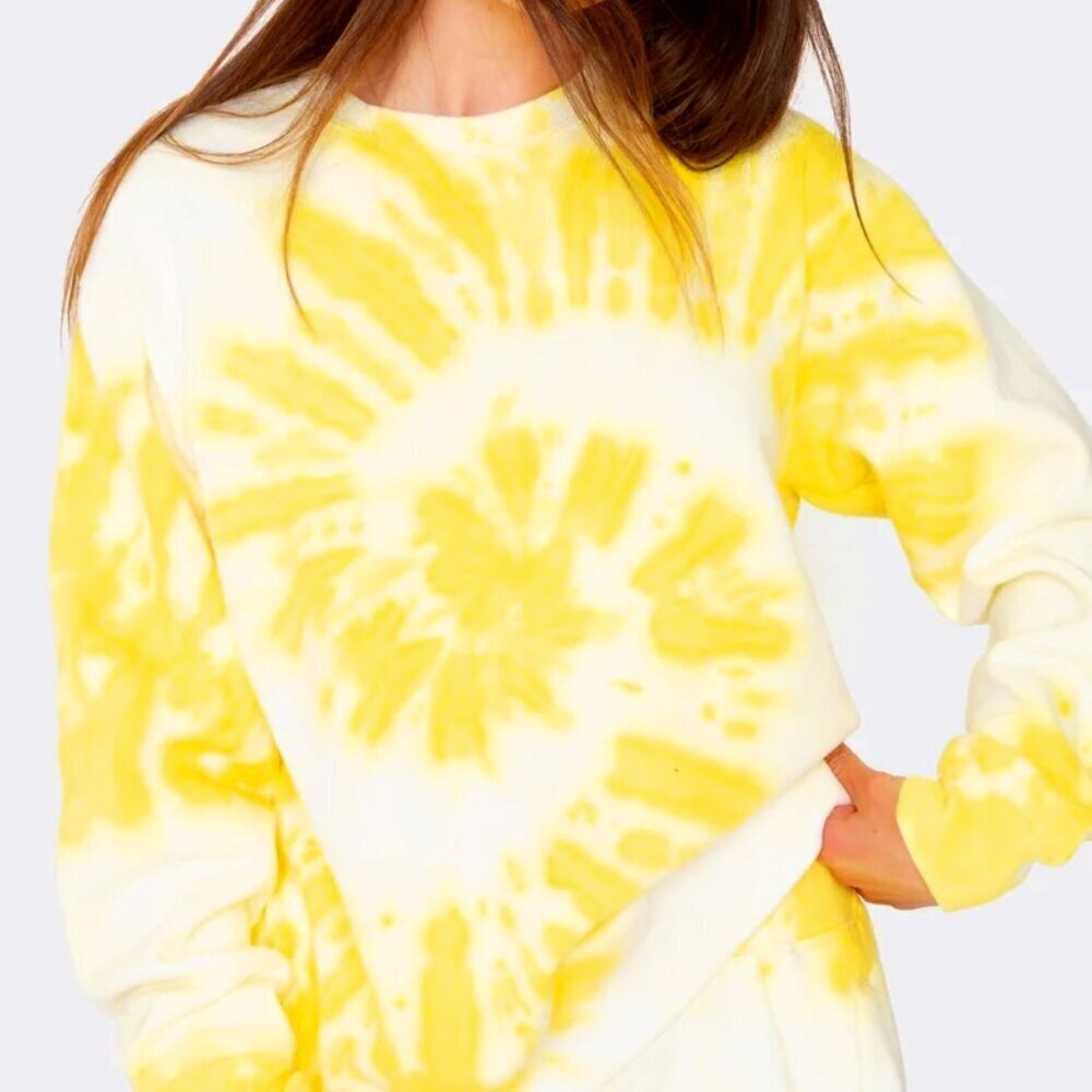 NWT La Detresse The Empress Pullover Women's XS Electric Lemonade Yellow